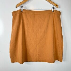 Eloquii Camel Color Short Pencil Skirt‎ Size 18